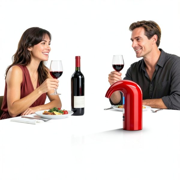 Electric Wine Aerator & Automatic Wine Dispenser, USB Rechargeable One-Touch Wine Decanter Pourer, Fast Aeration Wine Accessories Gift for Men & Women-7