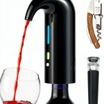 Electric Wine Aerator & Automatic Wine Dispenser, USB Rechargeable One-Touch Wine Decanter Pourer, Fast Aeration Wine Accessories Gift for Men & Women-0