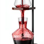 Wine Decanter, High-Efficiency Wine Decanter, Borosilicate Glass Decanter and Funnel, with Solid Wood Base & Stainless Steel Stand, for Home, Bar, Restaurant, Ideal Gift for Wine Lovers-0
