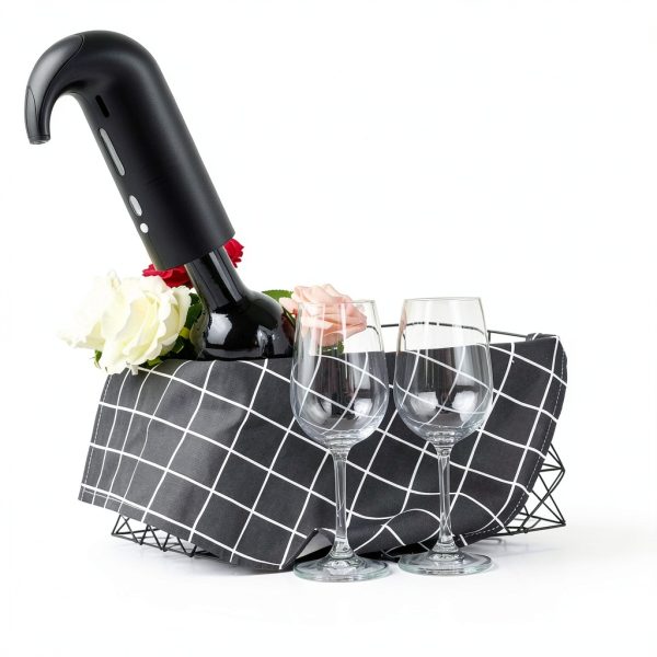 Electric Wine Aerator & Automatic Wine Dispenser, USB Rechargeable One-Touch Wine Decanter Pourer, Fast Aeration Wine Accessories Gift for Men & Women-4