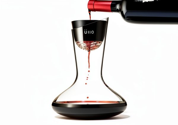 Wine Purifier Ullo Handblown Decanter 6 Sulfite Filters 750ml White-1
