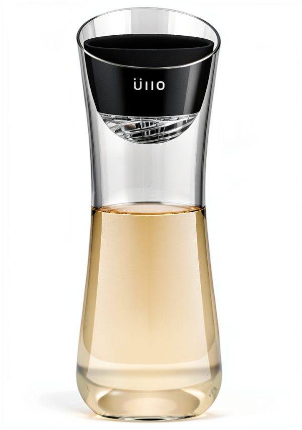 Ullo Wine Purifier with Hand-Blown Carafe and 6 Sulfite Filters – Removes Sulfites and Histamines-0