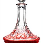 KANARS Wine Decanter Carafe, Hand-Blown Red Wine Decanter Aerator 1250ml/42oz, Crystal Liquor Wine Pitcher with Stopper for Home Bar Dinner-0