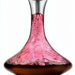 Houdini Wine Decanter with Wine Shower Funnel and Sediment Strainer, Off-White, 10-Inch - ,Glass/Stainless-0