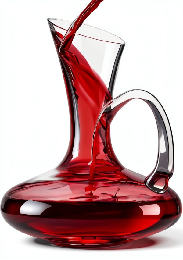 Red Wine Decanter Ocean ice 26oz Glass Aerator with Ergonomic Handle-0