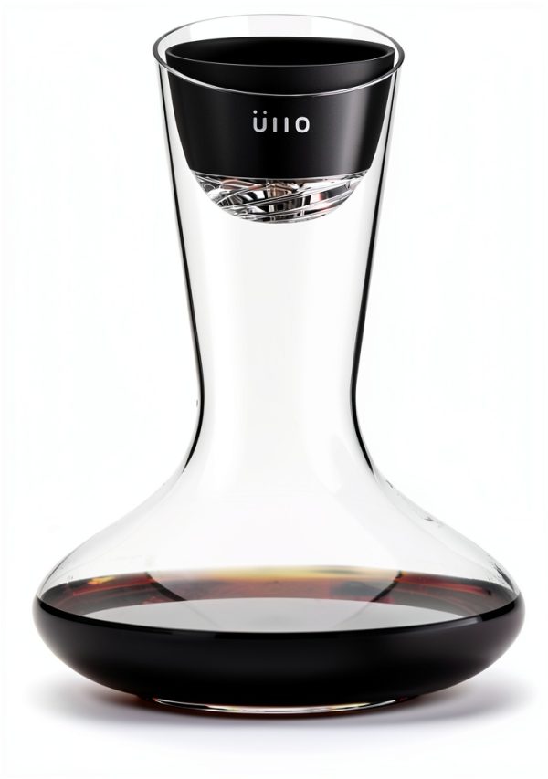 Wine Purifier Ullo Handblown Decanter 6 Sulfite Filters 750ml White-7
