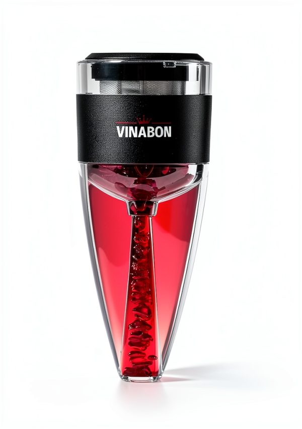Red Wine Air Aerator VINABON Stainless Steel Multi‑Stage Decanter-0