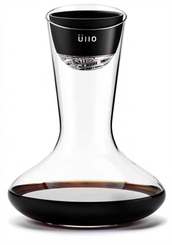 Wine Purifier Ullo Handblown Decanter 6 Sulfite Filters 750ml White-0