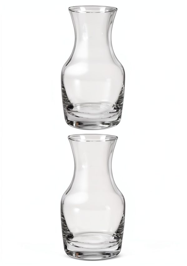 Wine Carafe Mini 6.5oz Set 6-Pack by Cornucopia Brands Clear Glass-0