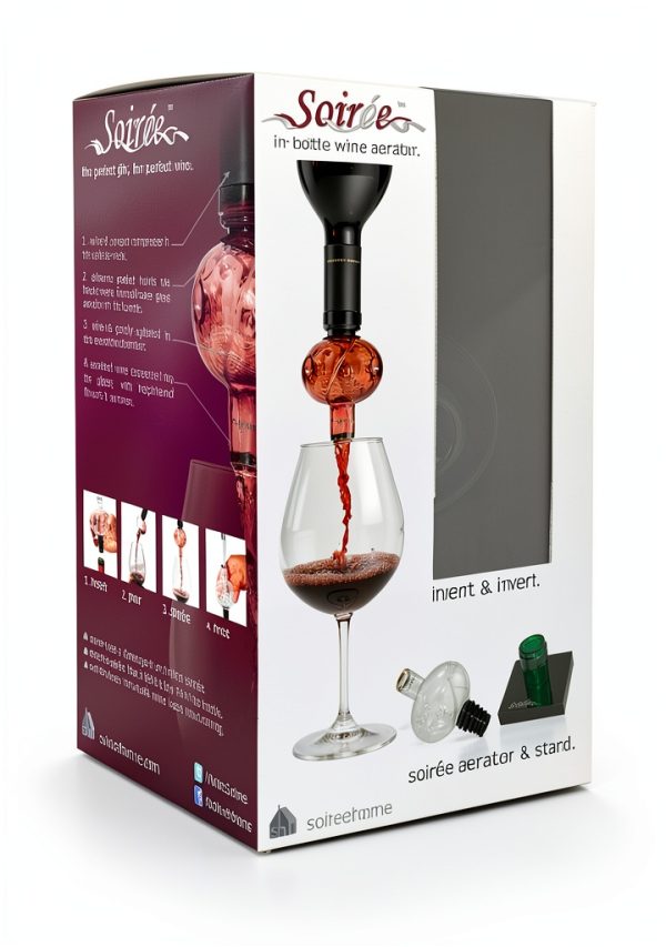 Wine Aerator Soireehome In-Bottle Glass 3oz Clear Model SO1006-8