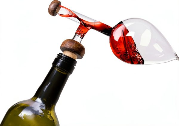 Italian Wine Aerator Decanter Wine Savant Hand Blown 2x5 Inch-1