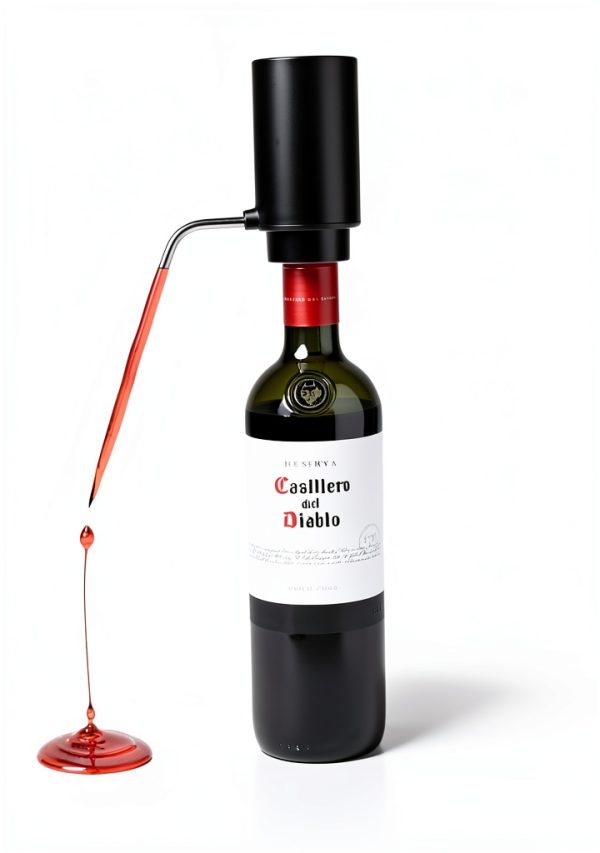 Electric Wine Decanter Aerator Dispenser: Automatic Whisky Bottle Dispenser - One Button Smart Drink Decanter with USB Rechargeable - Wine Air Aerator Pourer Spout for Lovers-3