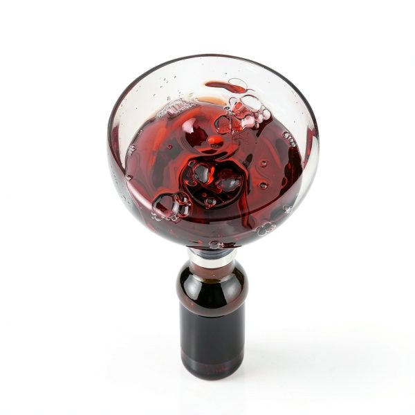 YouYah Wine Decanter Set,Red Wine Carafe with Drying Stand,Cleaning Beads and Aerator Lid,Crystal Glass,Wine Aerator,100% Hand-blown,Wine Gifts for Men (1300ML)-5