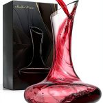 Wine Decanter Bella Vino 750ml Hand Blown Lead Free Crystal Carafe-0