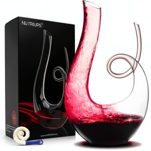 Wine Decanters NUTRIUPS 1.2L Swan Lead-Free Glass Decanter-0