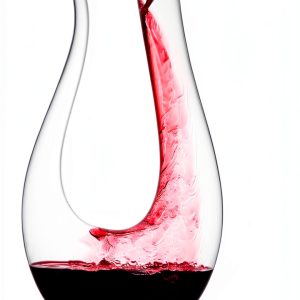 Wine Decanter Galashield Lead-Free Crystal U-Shape 1400ml Carafe-0