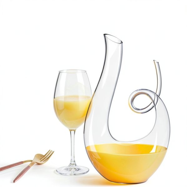 Wine Decanters NUTRIUPS 1.2L Swan Lead-Free Glass Decanter-3