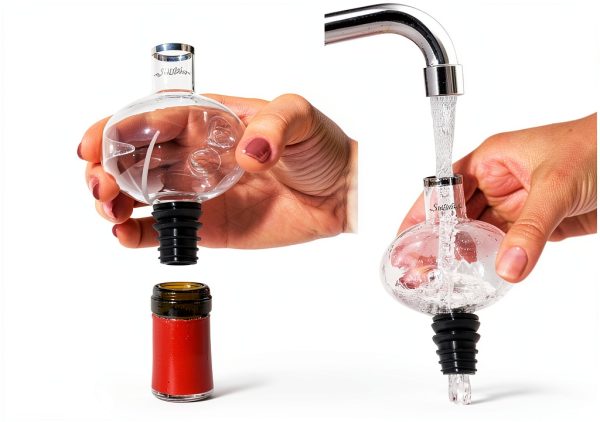 Wine Aerator Soireehome In-Bottle Glass 3oz Clear Model SO1006-2