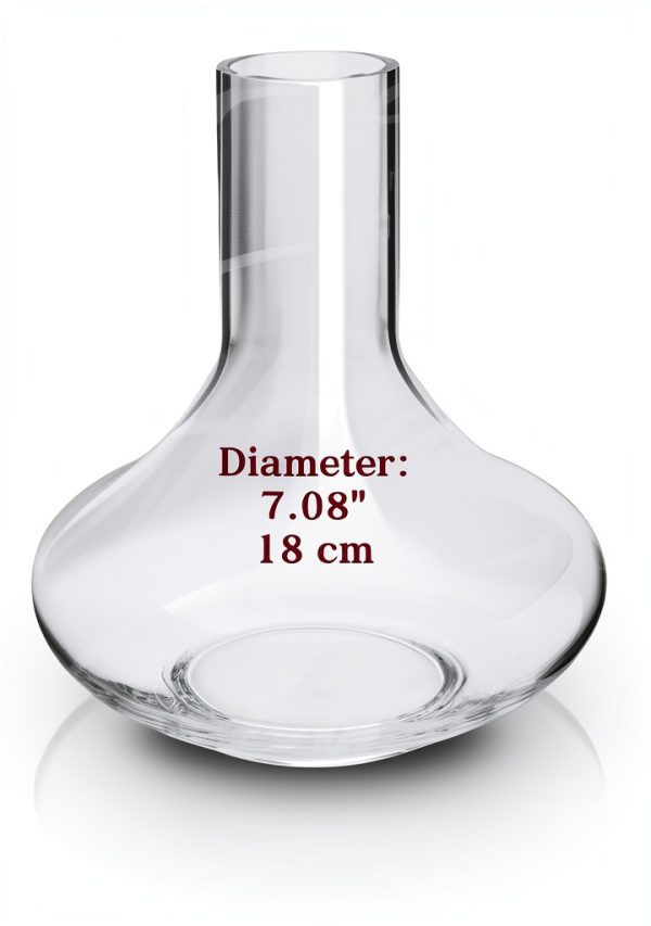 Crystal Wine Decanter Gusto Nostro Hand blown Lead Free Glass Aerator-4