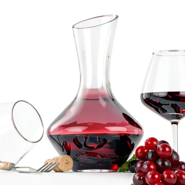 Wine Decanter Youyah 750ml Hand Blown Lead Free Crystal Carafe-1