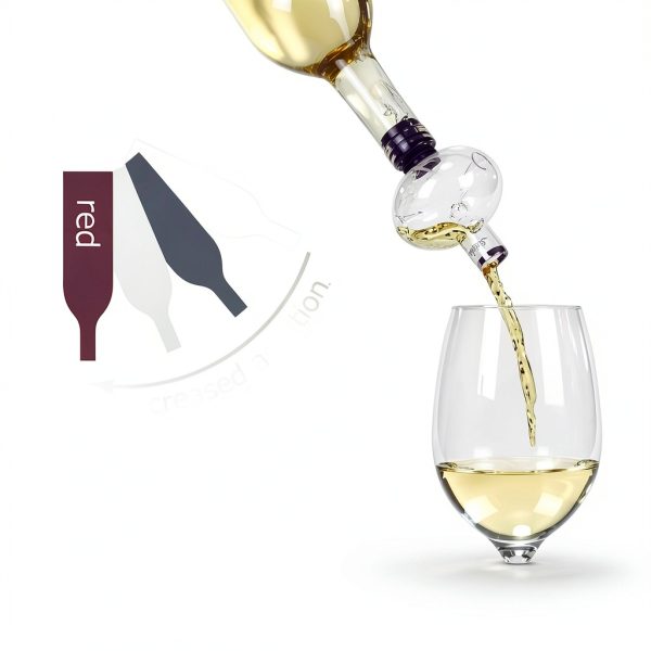 Wine Aerator Soireehome In-Bottle Glass 3oz Clear Model SO1006-3