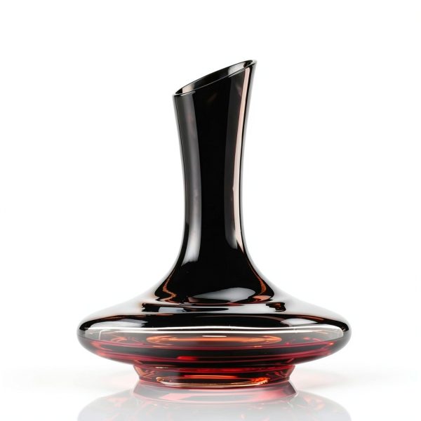 Wine Decanter SHIGOO Hand-Blown Lead-Free Crystal 1200ml with Beads-5