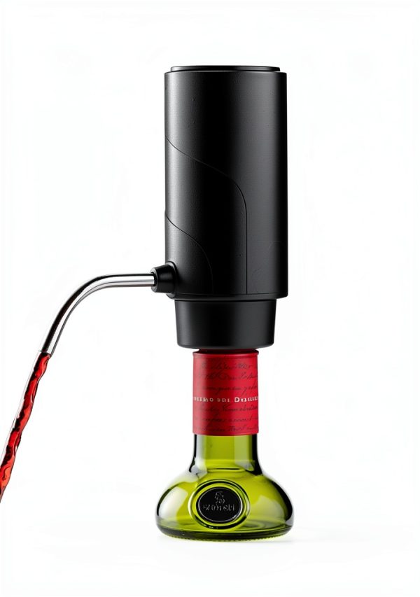 Electric Wine Decanter Aerator Dispenser: Automatic Whisky Bottle Dispenser - One Button Smart Drink Decanter with USB Rechargeable - Wine Air Aerator Pourer Spout for Lovers-2