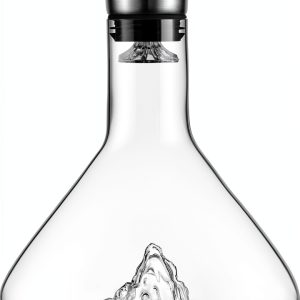 Wine Decanter Cooko 1.2L Lead Free Crystal Glass Handheld Aerator-0